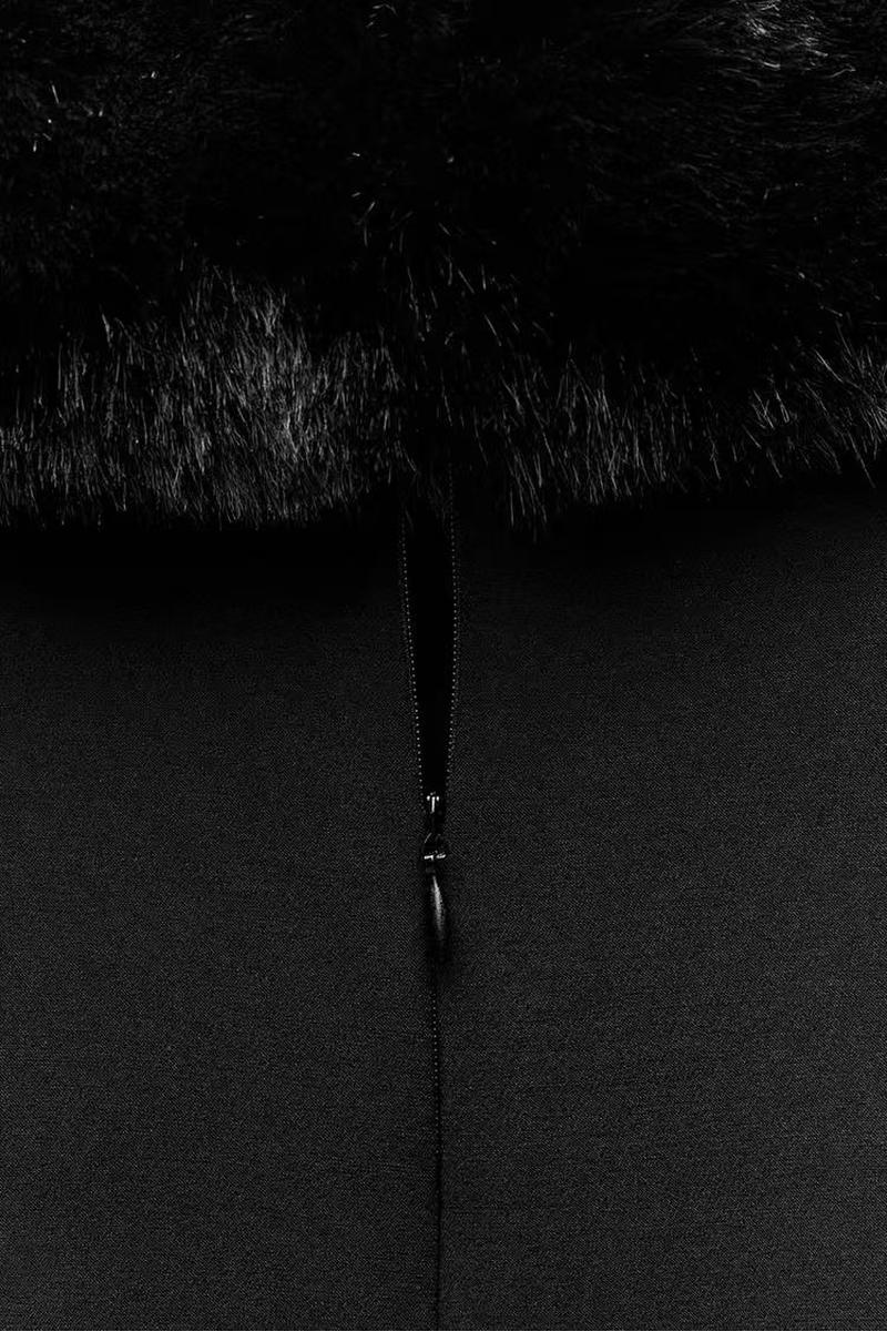 faux fur tube skirt