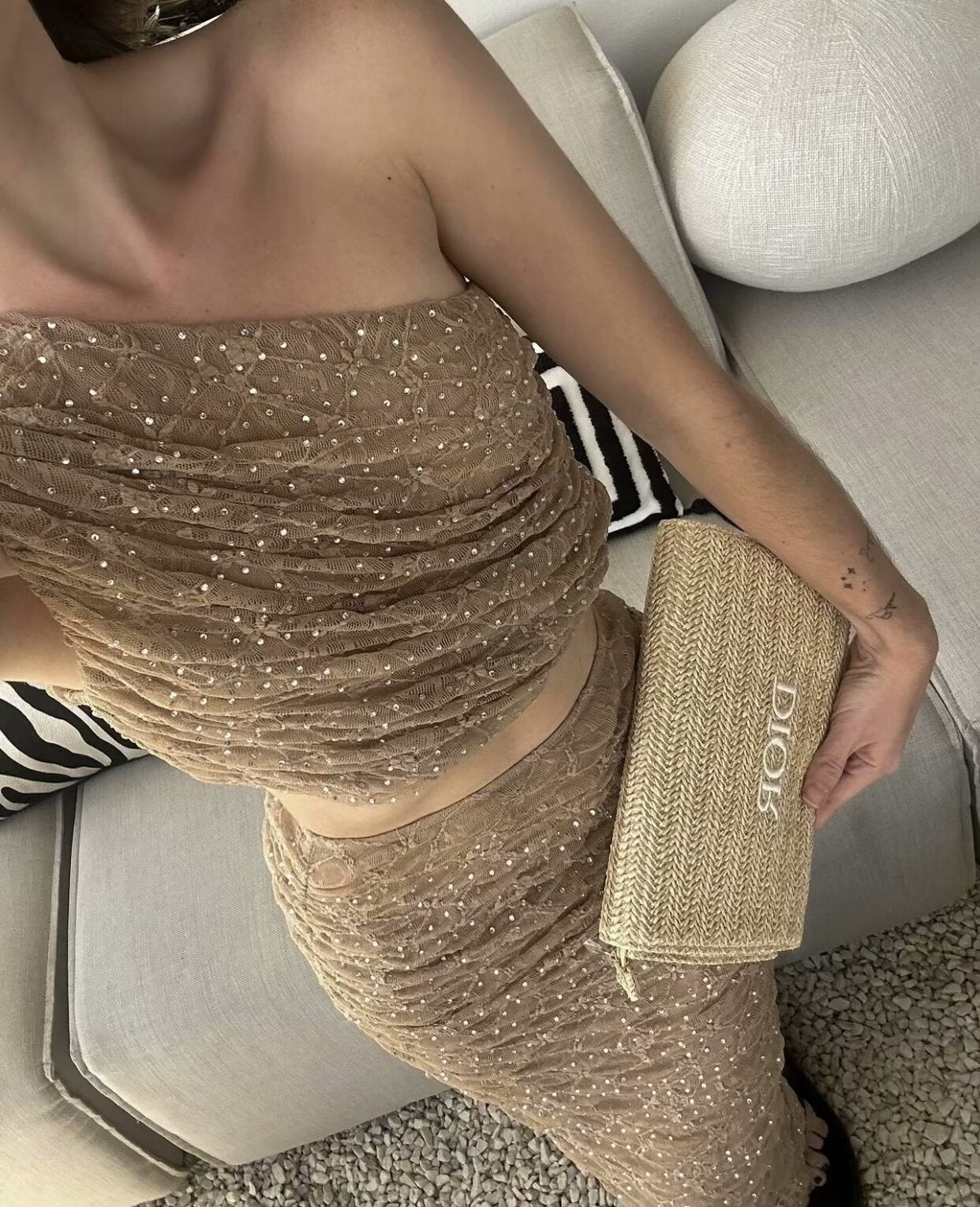 Elegant off-shoulder set