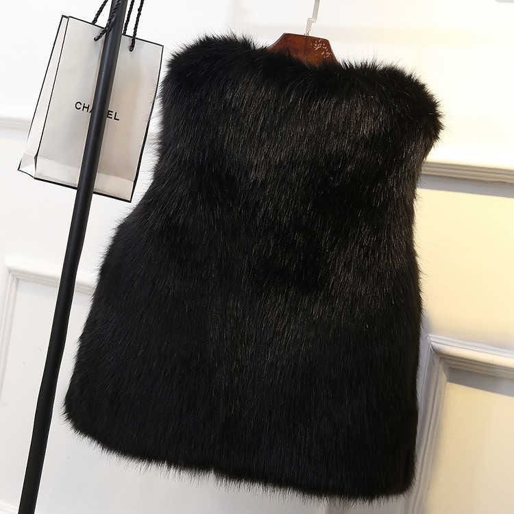 Faux fur vest