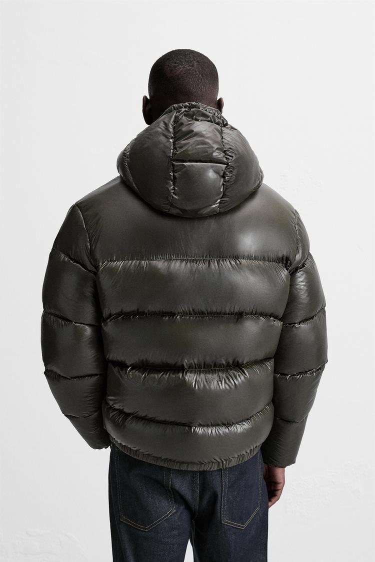 Shiny puffer jacket