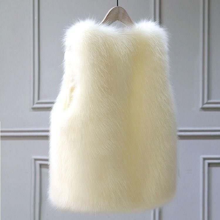 Faux fur vest