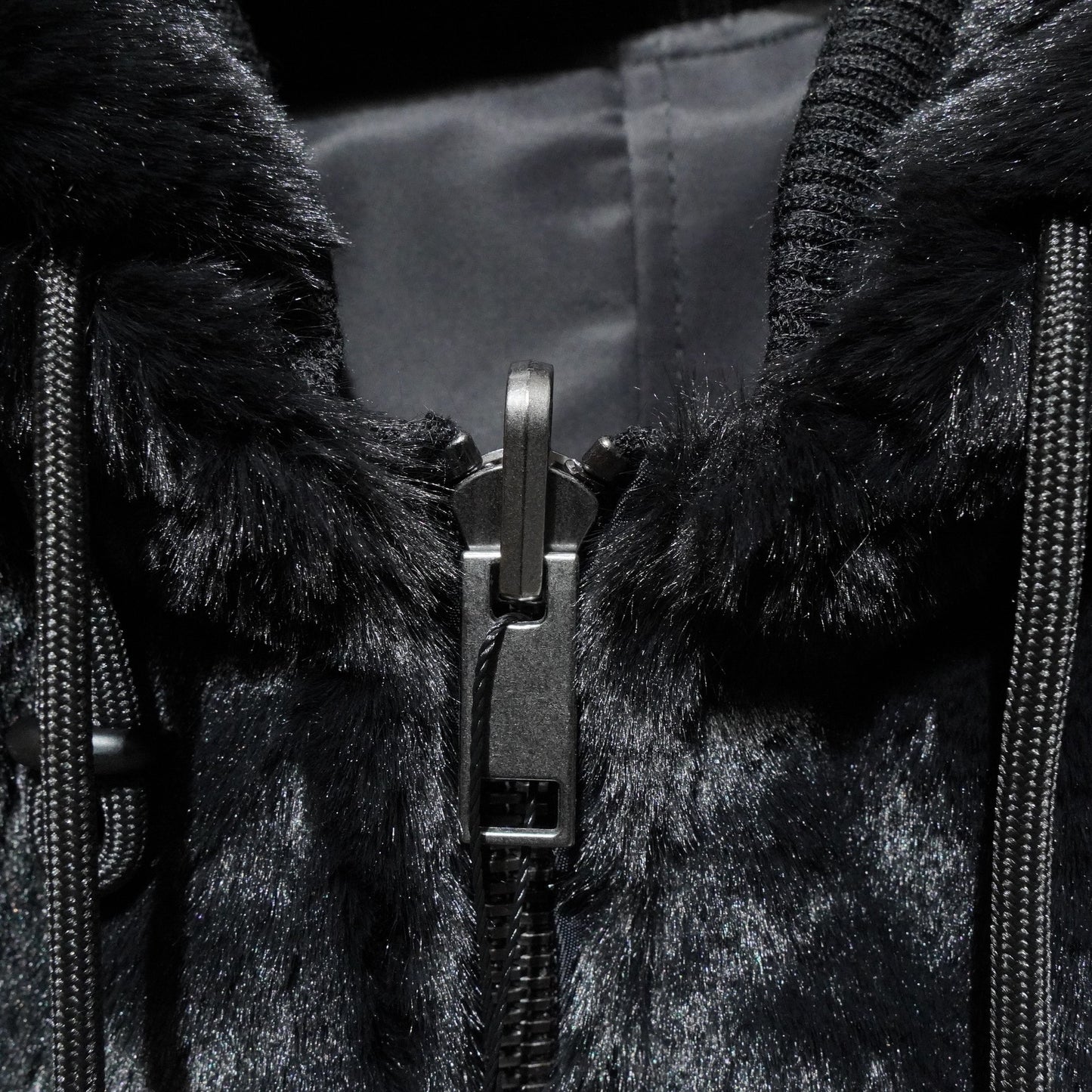 Reversible faux fur bomber jacket