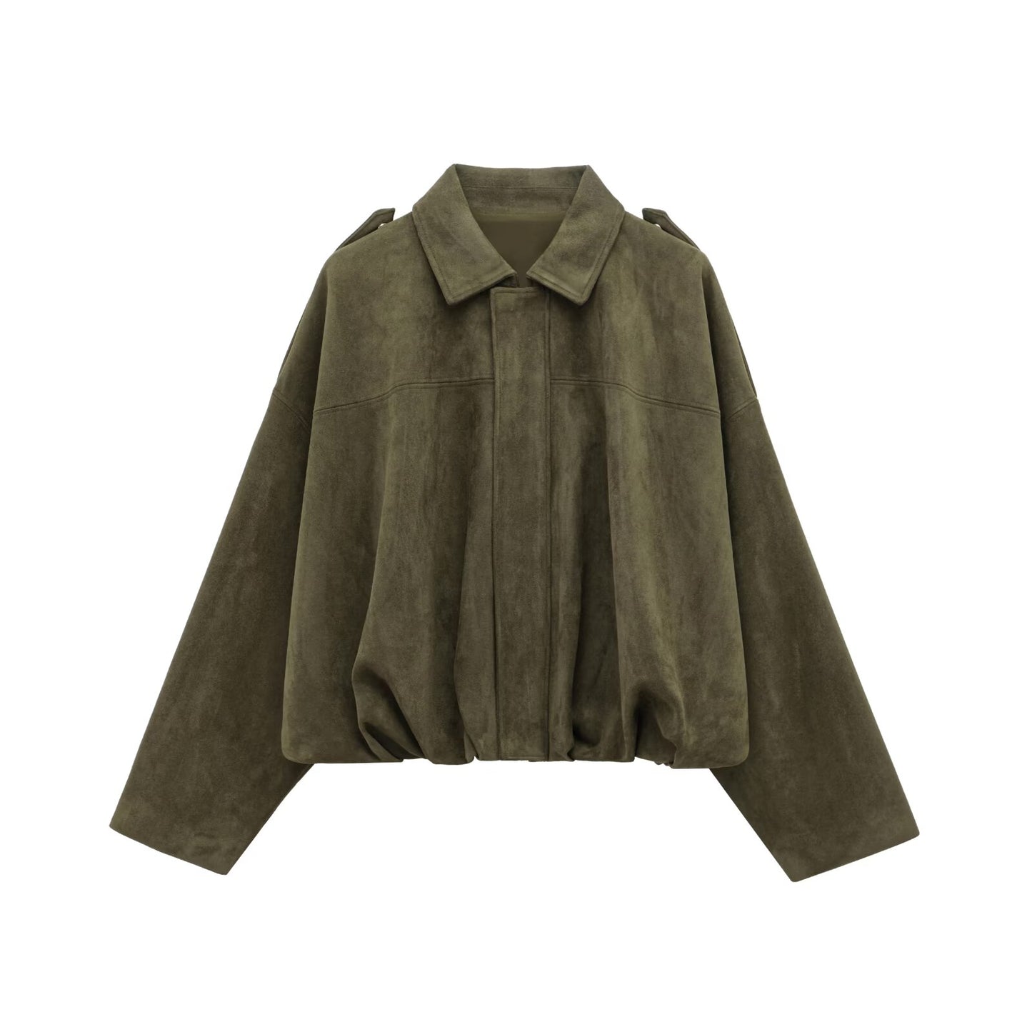 Suede bomber jacket