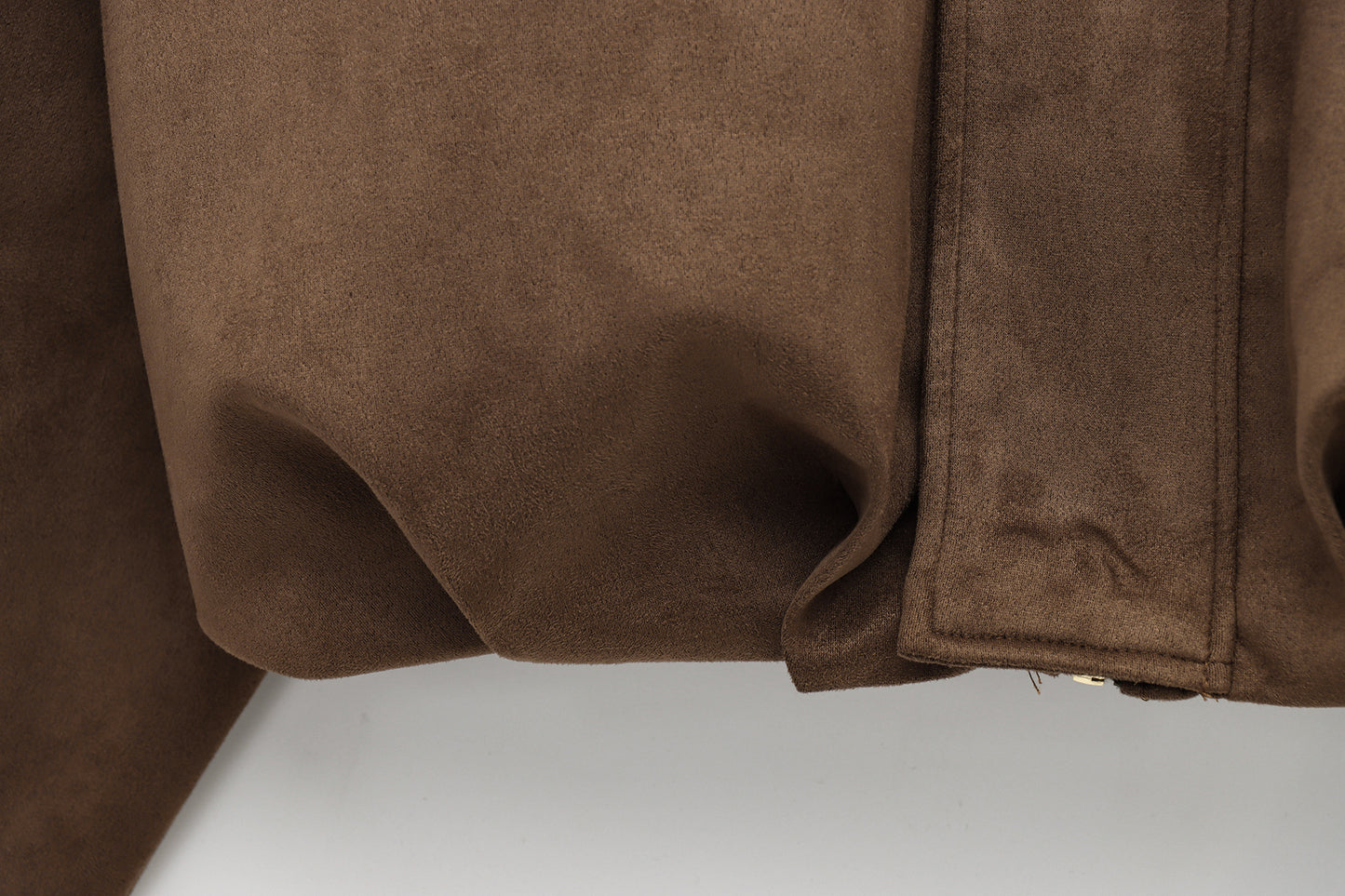 Suede bomber jacket