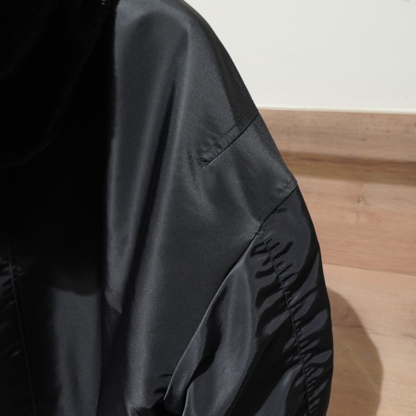 Reversible faux fur bomber jacket