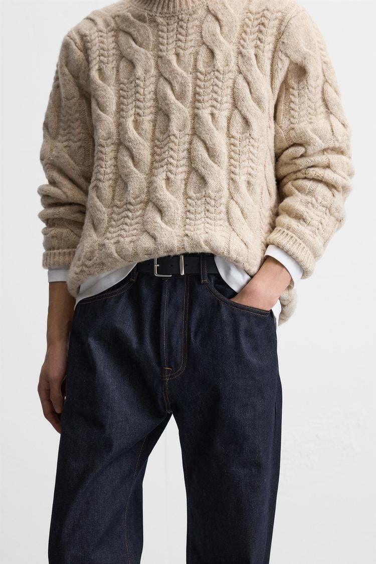 cable knit sweater