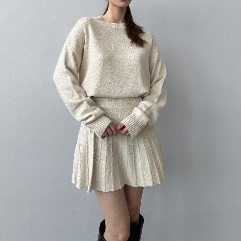 Knit suit skirt
