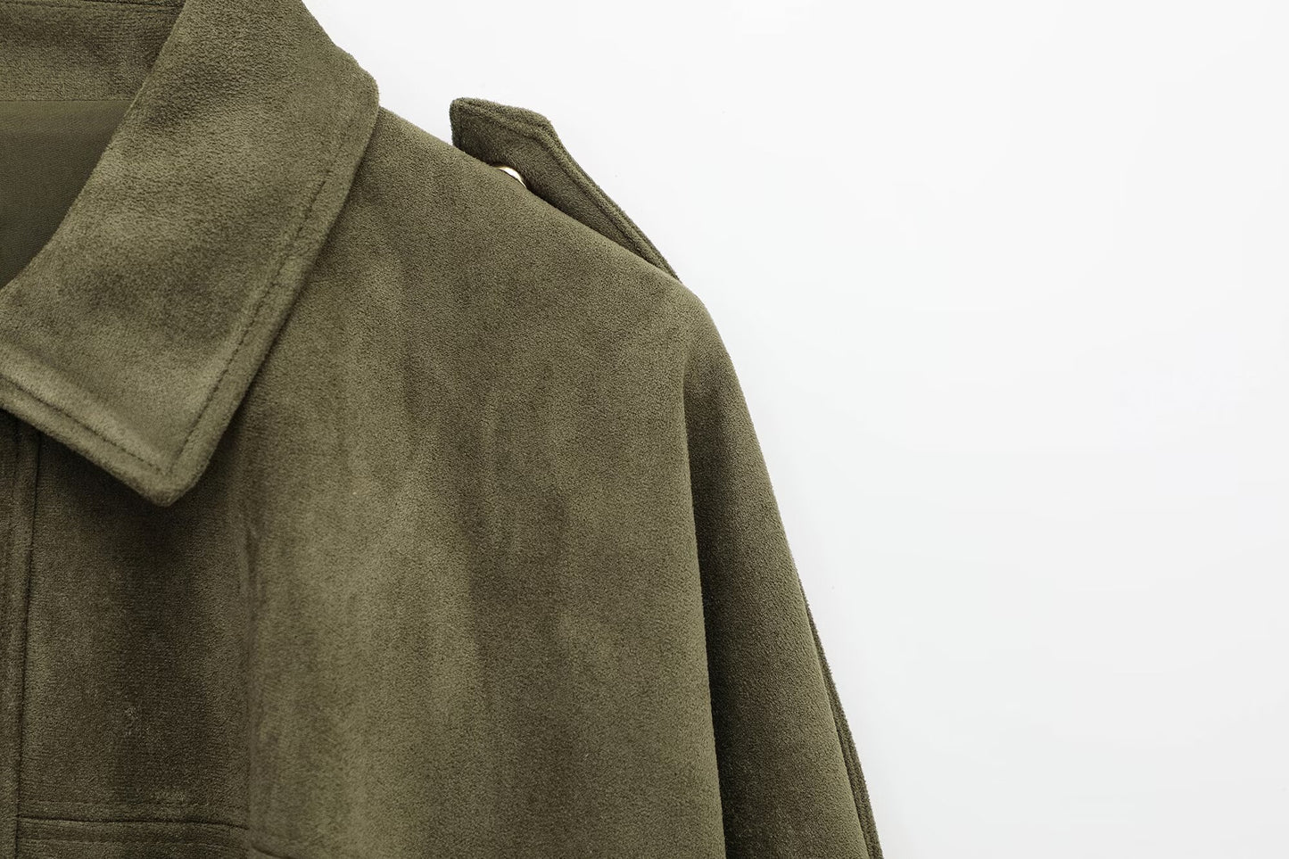 Suede bomber jacket