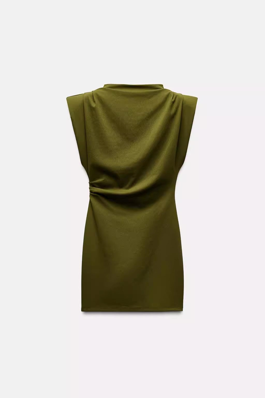 Pleated mini dress