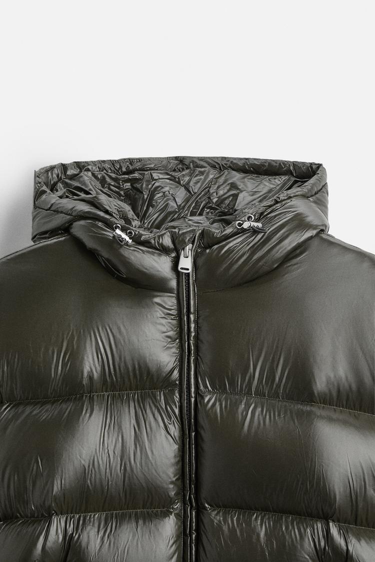 Shiny puffer jacket