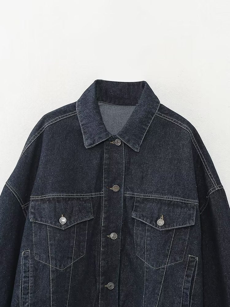 Dark Blue Denim Set