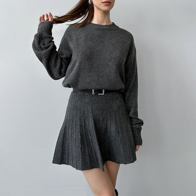 Knit suit skirt