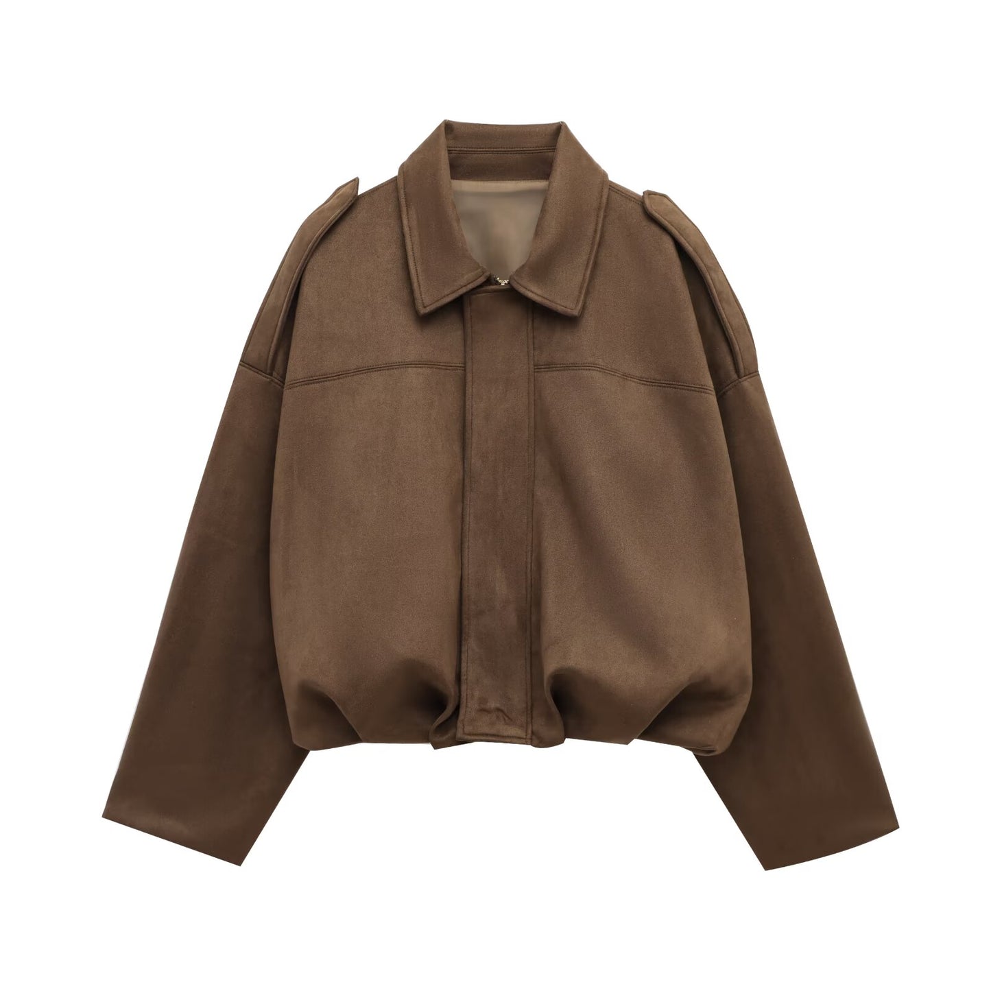 Suede bomber jacket