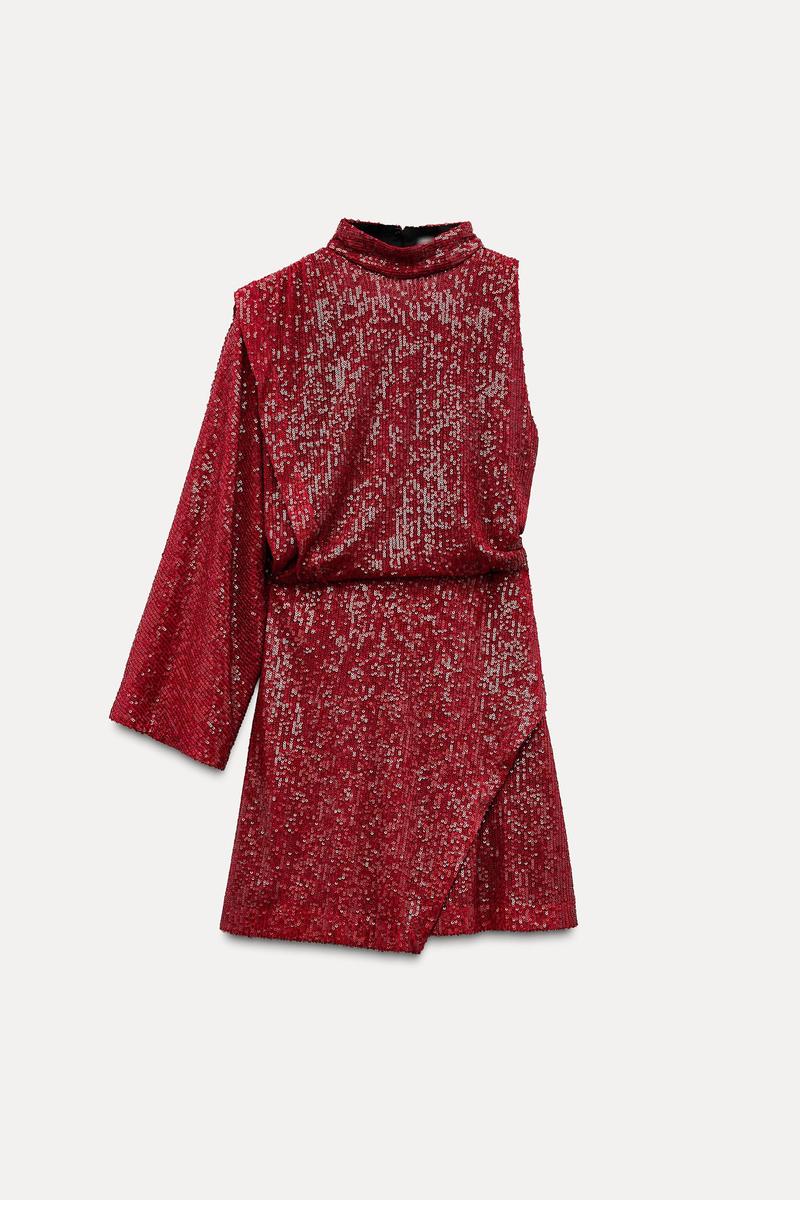Asymmetric mini dress