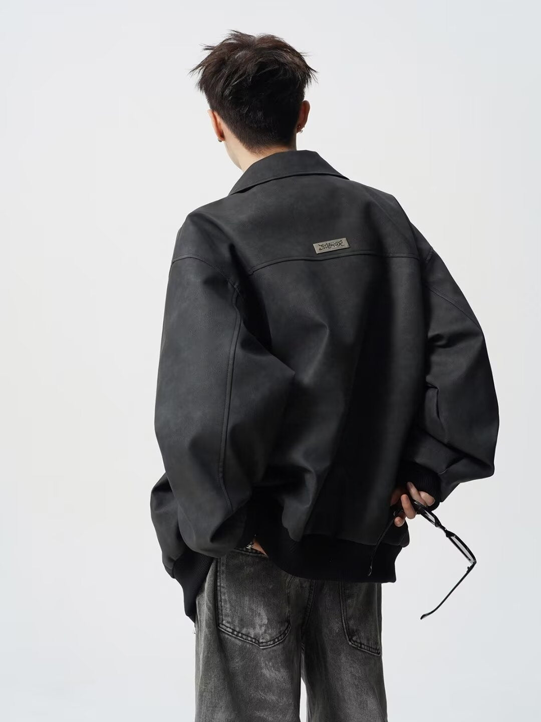 Retro leather jacket