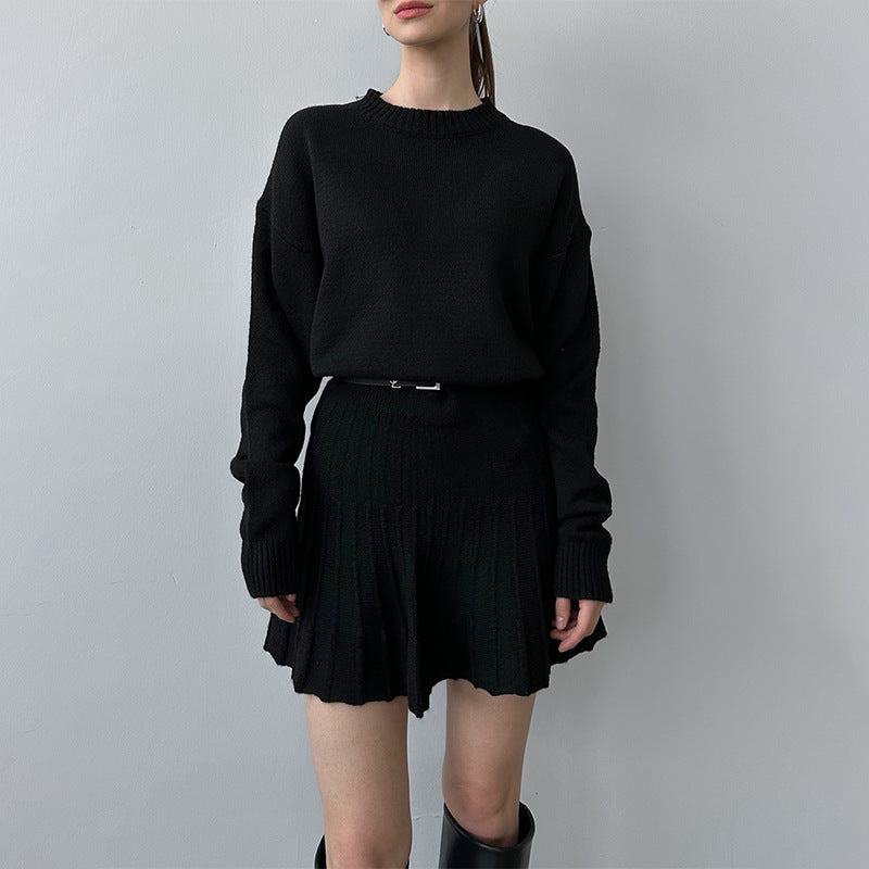 Knit suit skirt