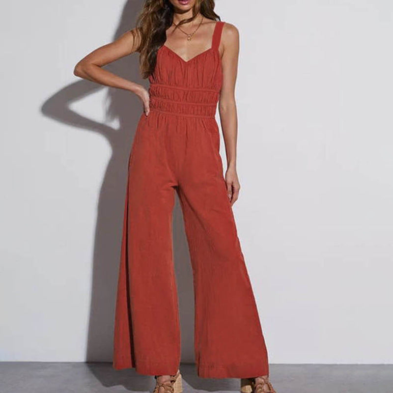 Terracotta Cinch Jumpsuit