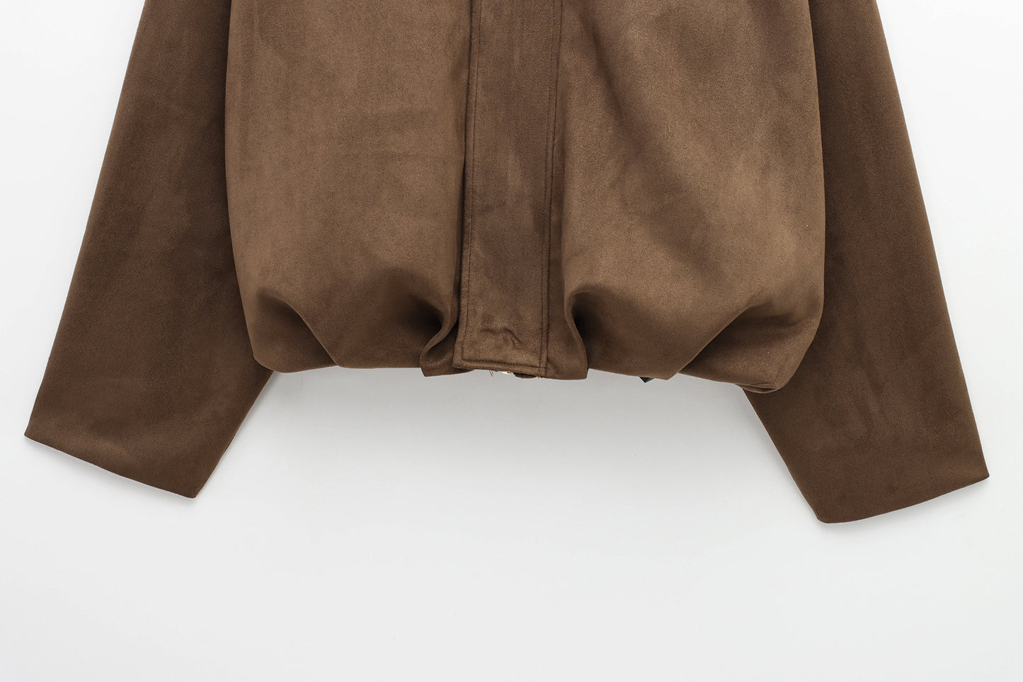 Suede bomber jacket