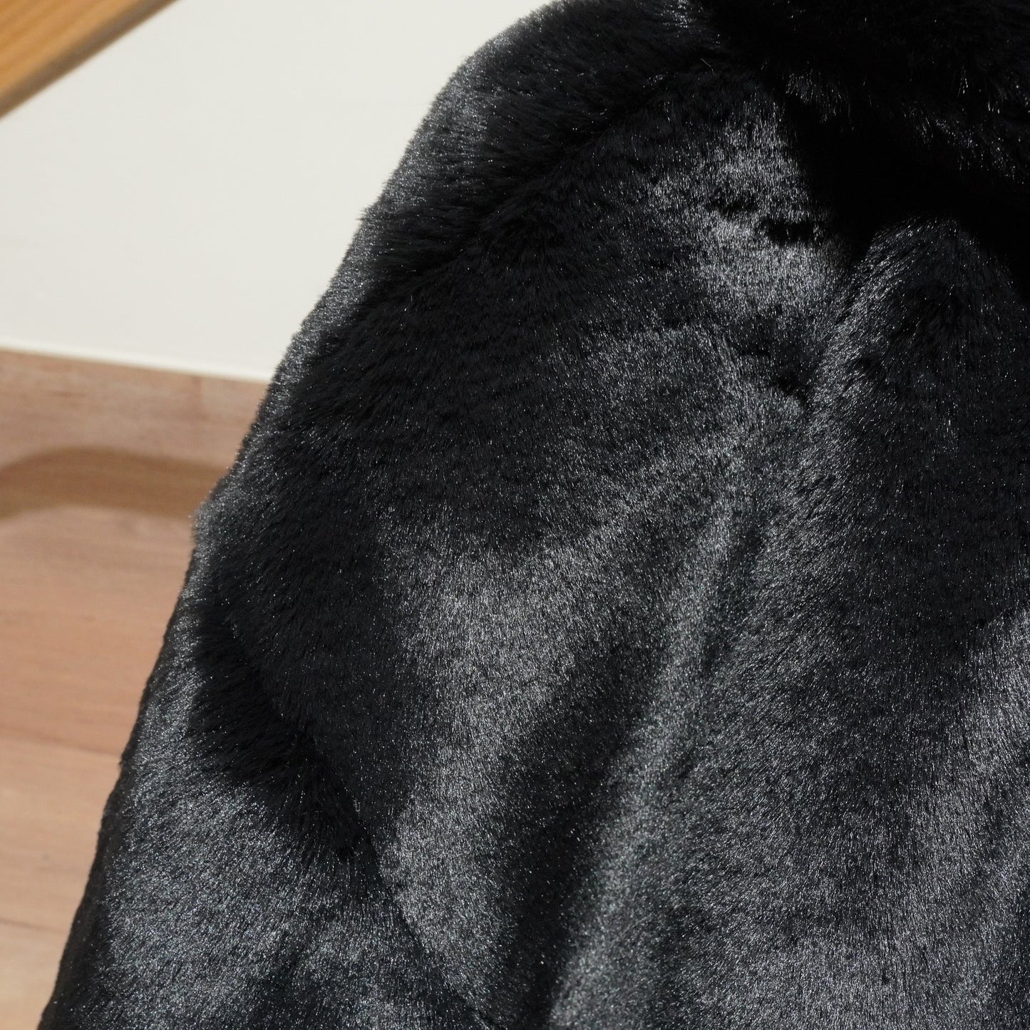 Reversible faux fur bomber jacket
