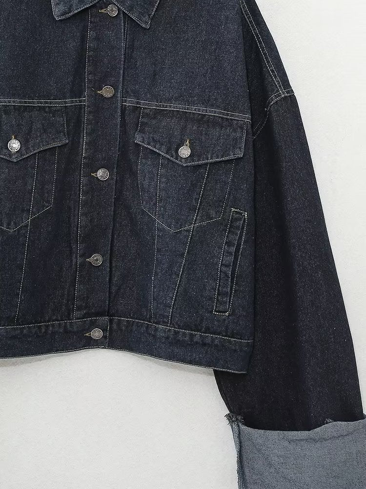 Dark Blue Denim Set