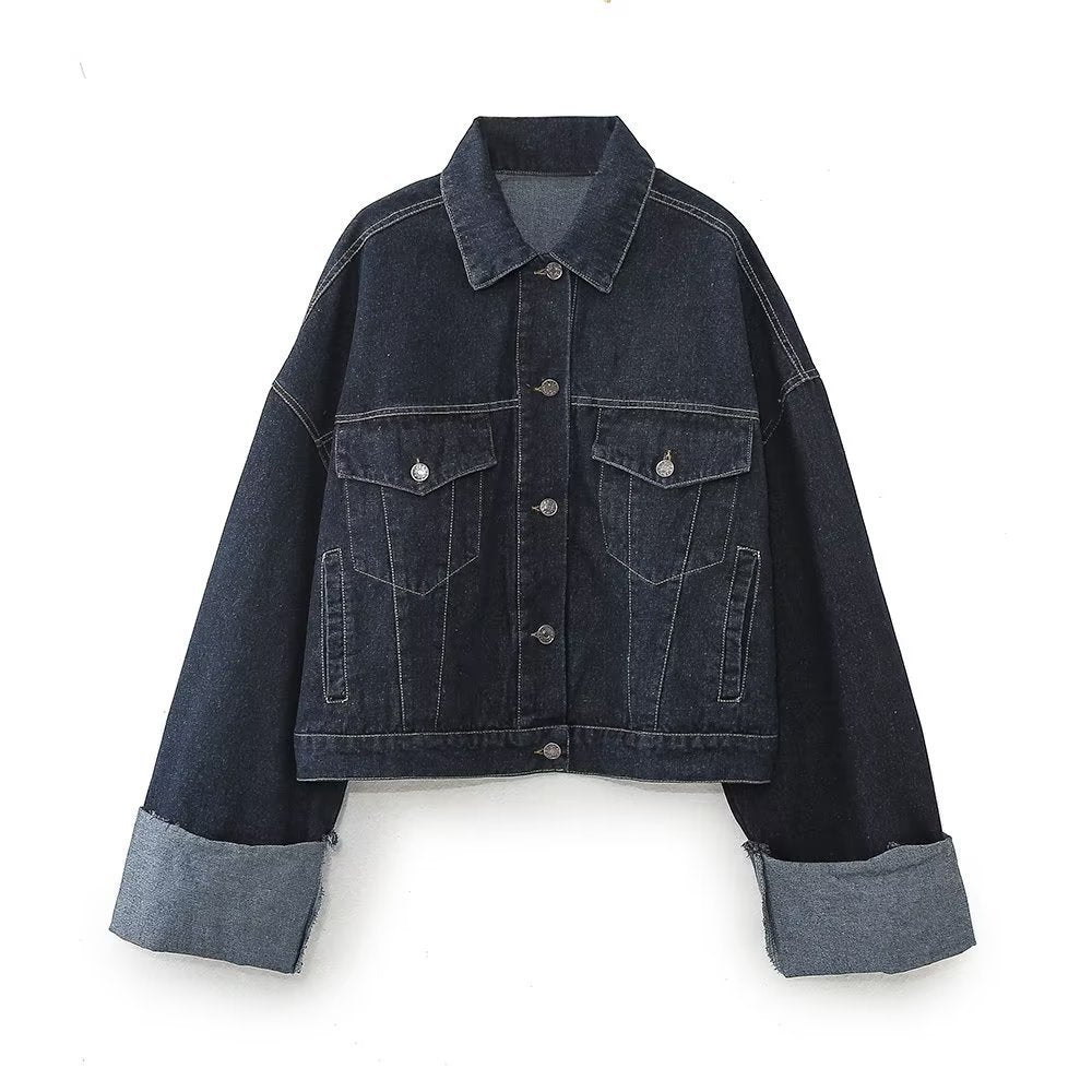Dark Blue Denim Set