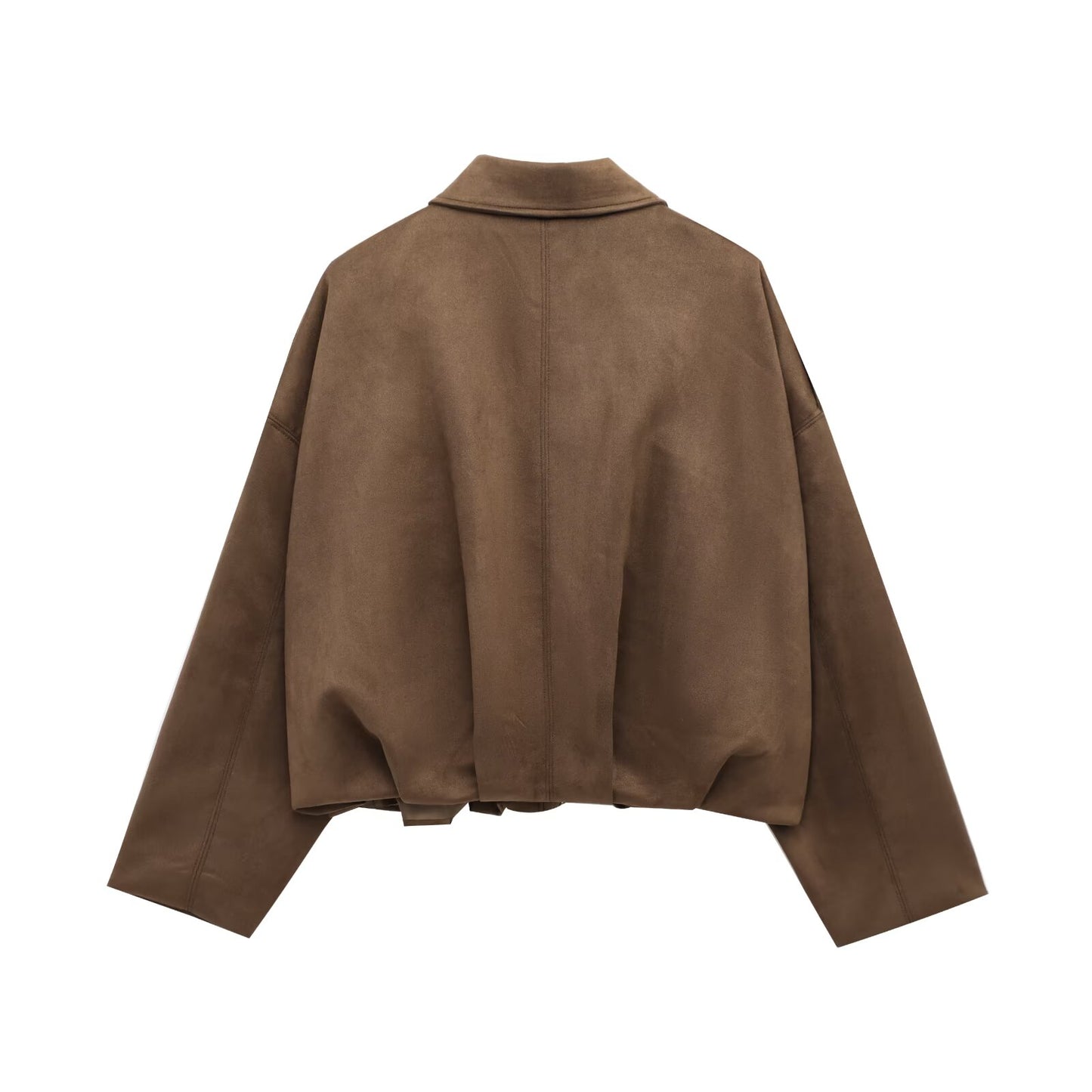 Suede bomber jacket