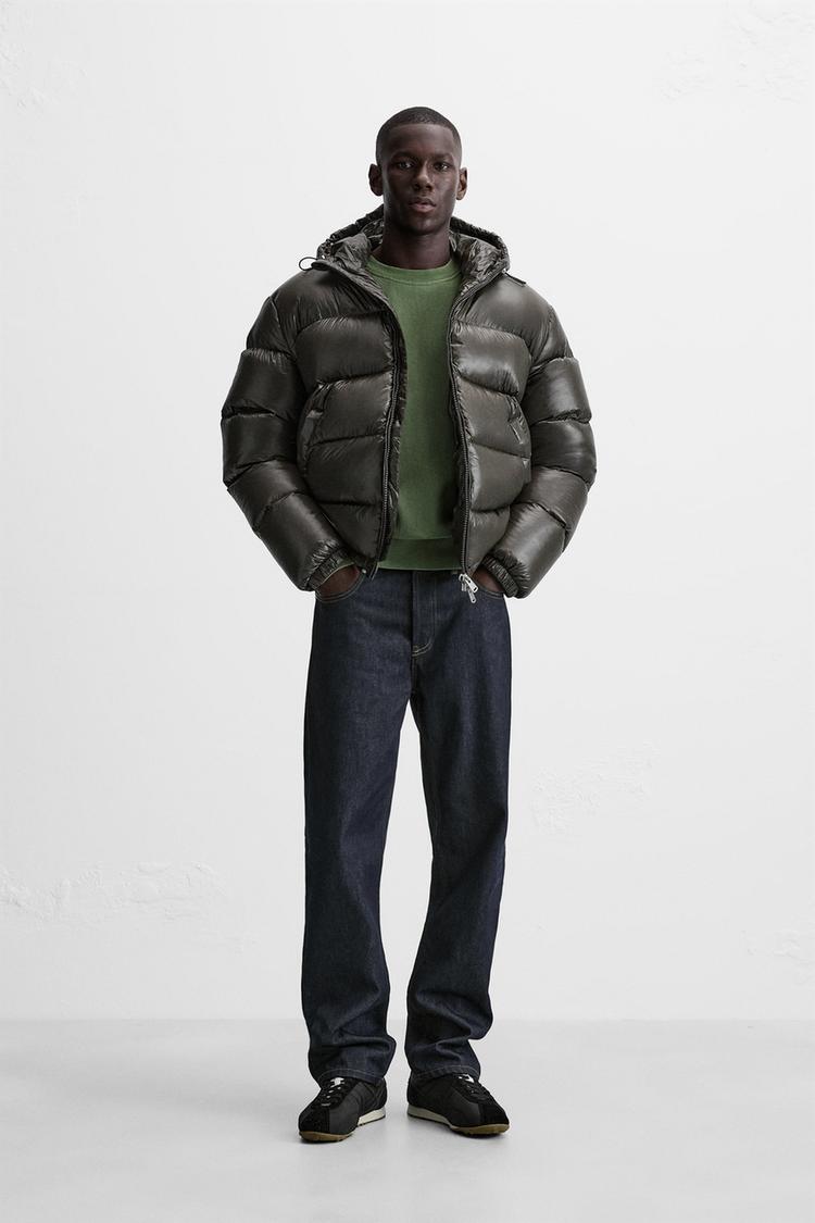 Shiny puffer jacket