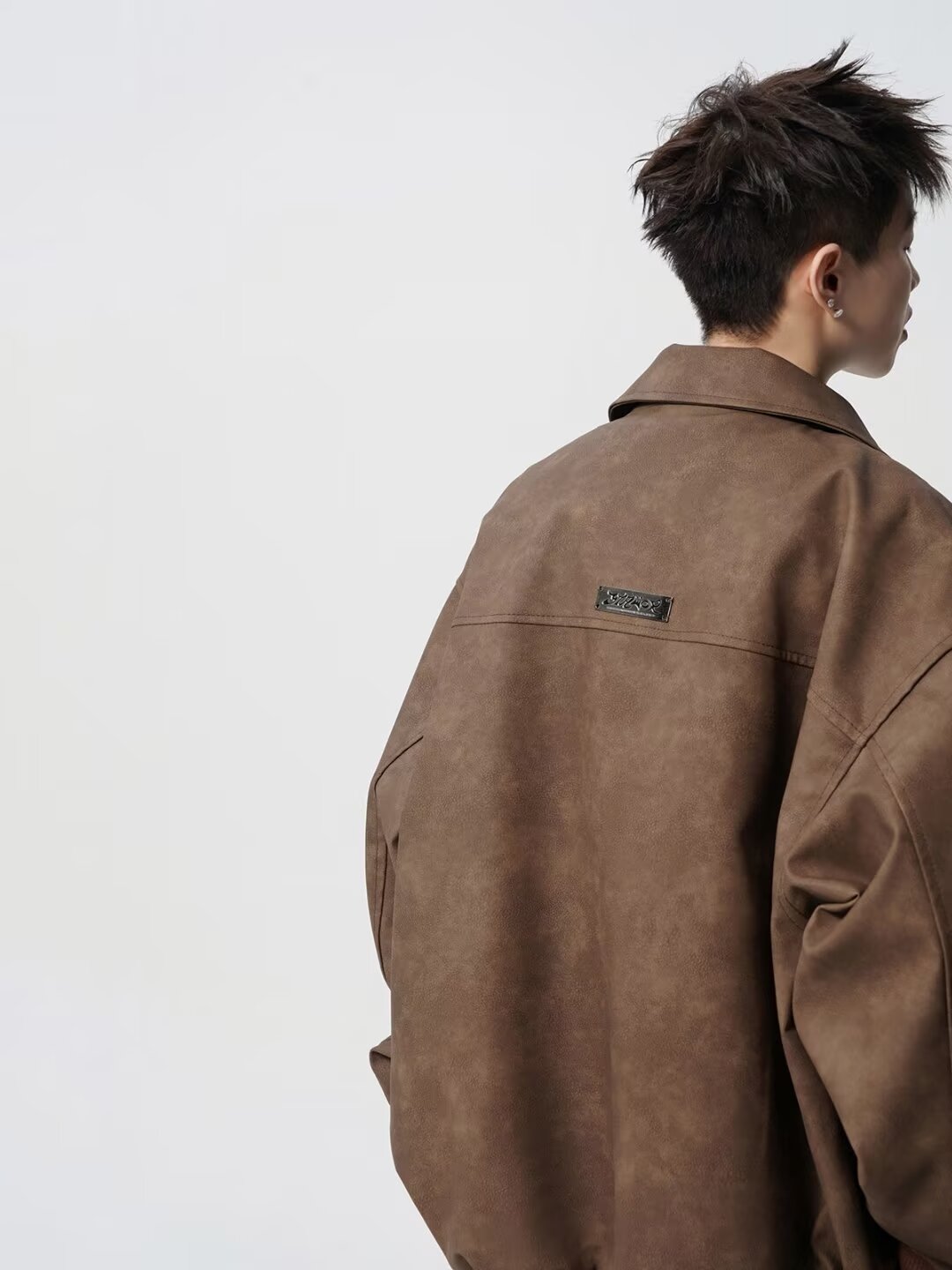 Retro leather jacket
