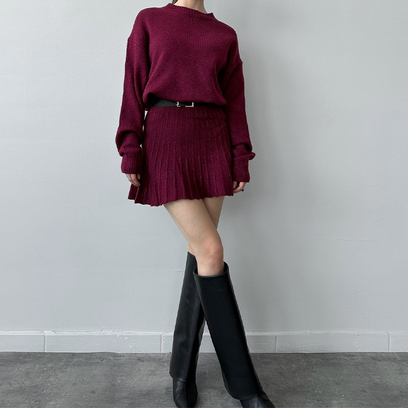Knit suit skirt