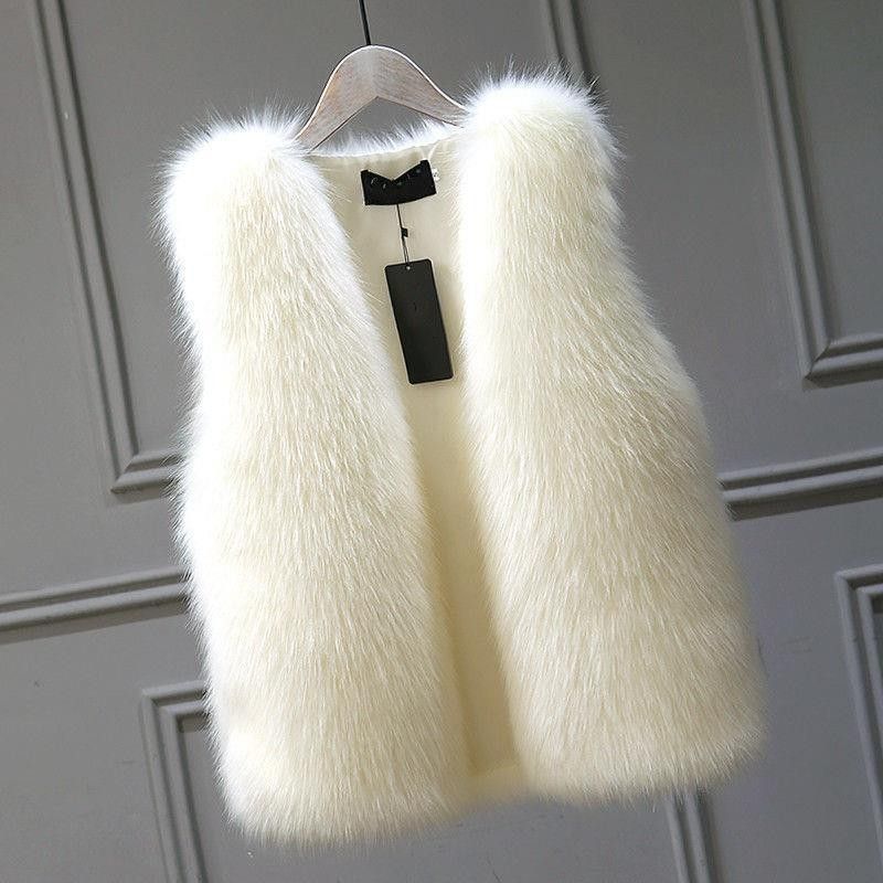 Faux fur vest
