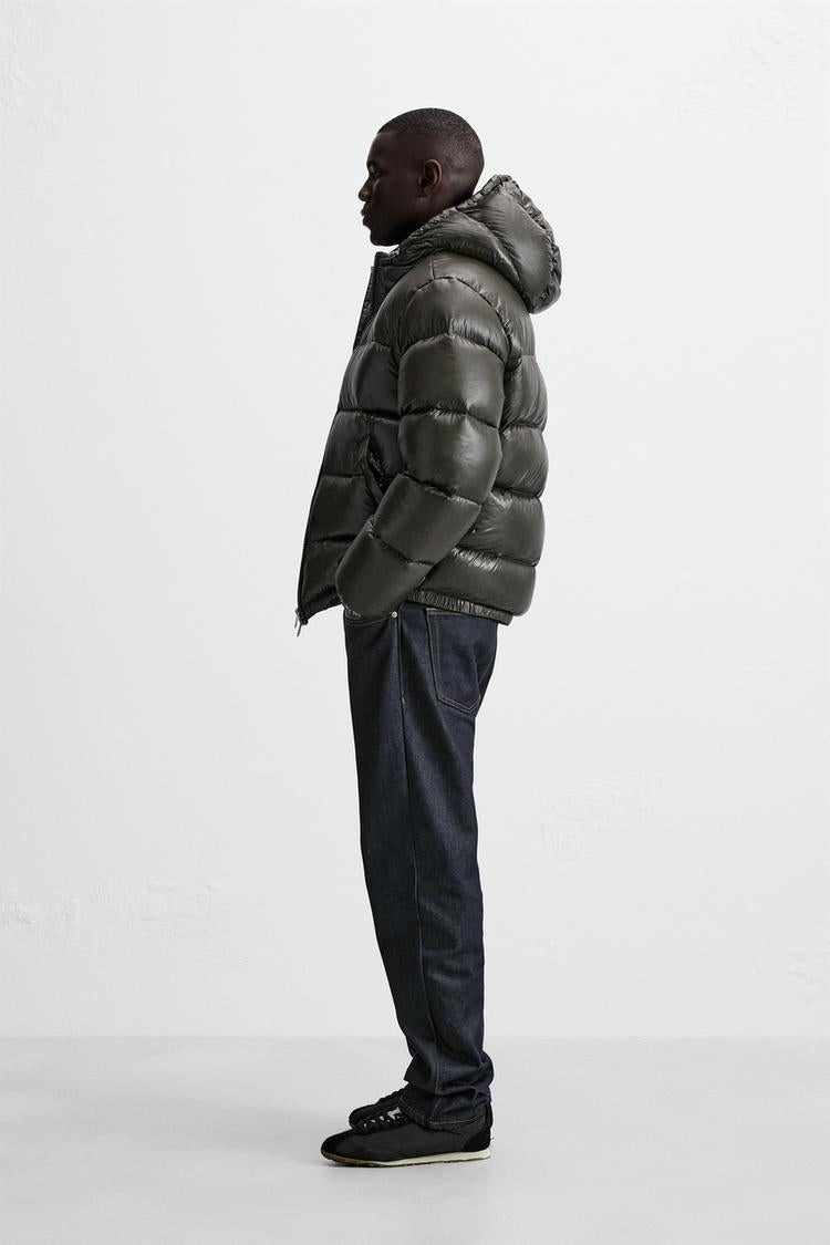 Shiny puffer jacket