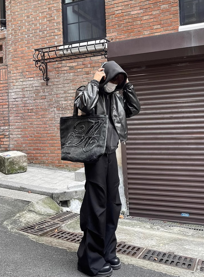 Korean style leather jacket