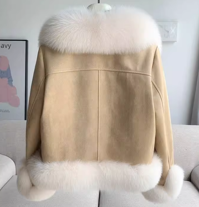 Frostglow leather jacket
