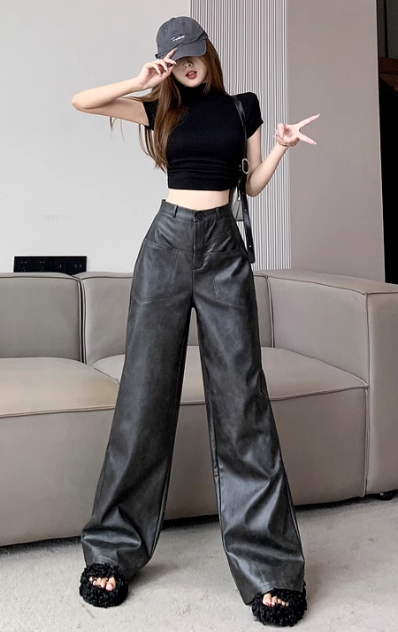 Suede pants
