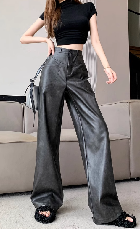 Suede pants