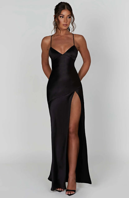 Blush Satin Elegance Dress