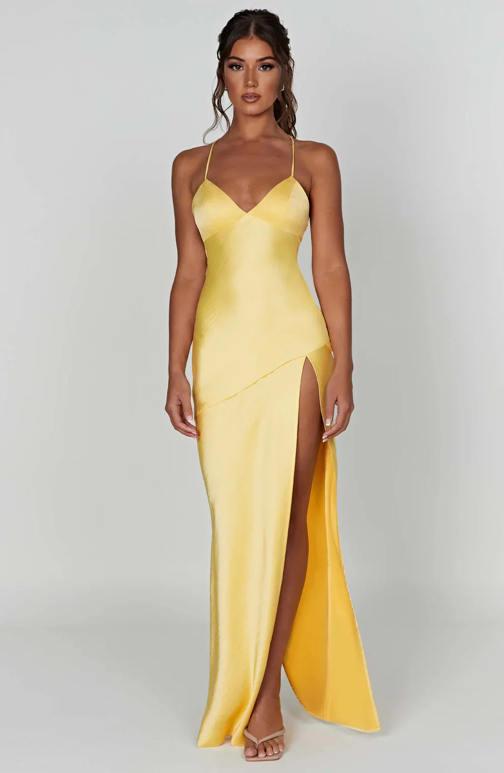 Blush Satin Elegance Dress