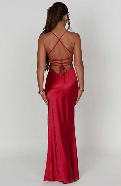 Blush Satin Elegance Dress
