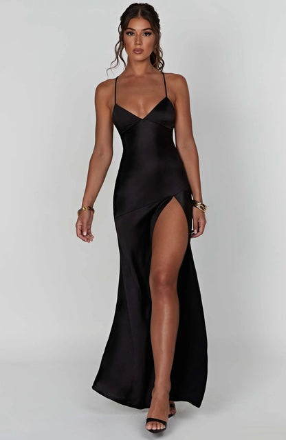 Blush Satin Elegance Dress