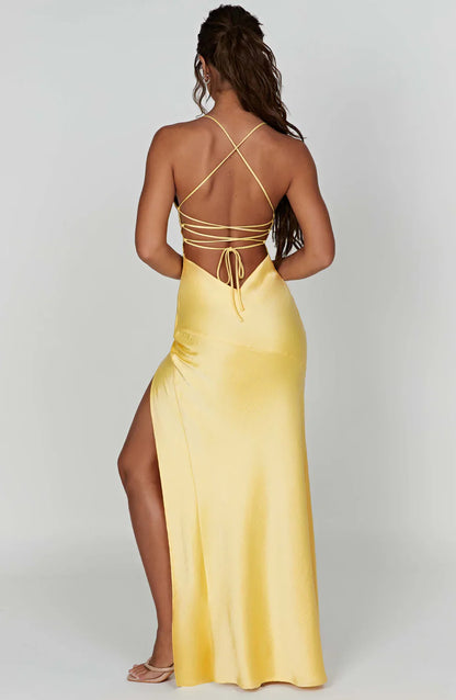 Blush Satin Elegance Dress