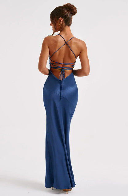 Blush Satin Elegance Dress