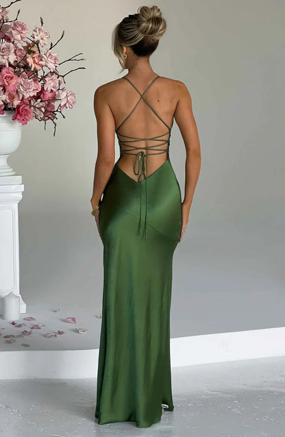 Blush Satin Elegance Dress