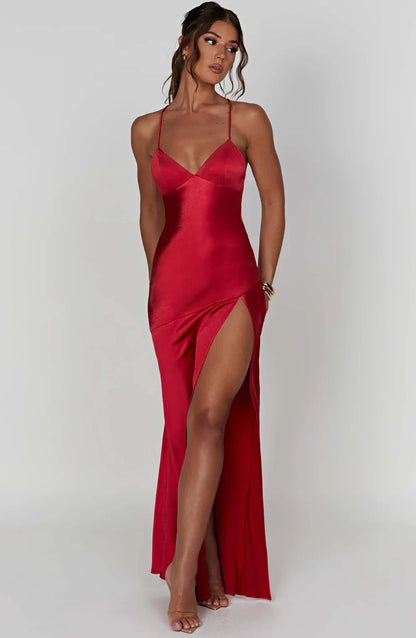 Blush Satin Elegance Dress