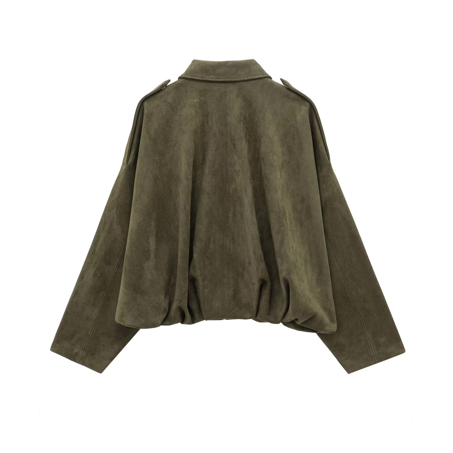 Suede bomber jacket