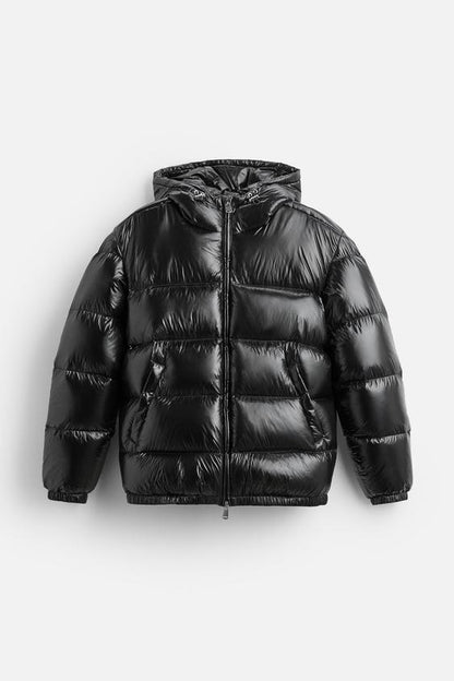 Shiny puffer jacket