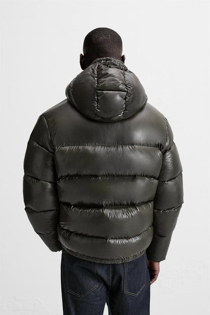 Shiny puffer jacket