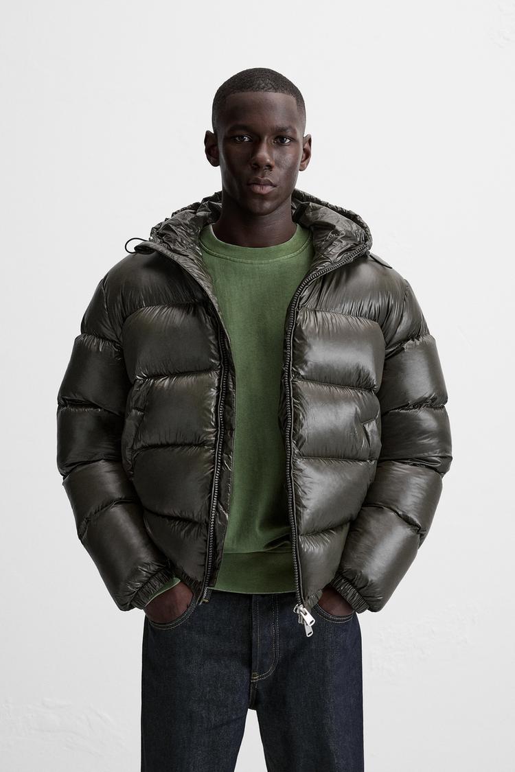 Shiny puffer jacket
