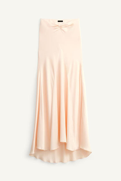 French Chic: Romantic Shirt &amp; Long Pleated Skirt
