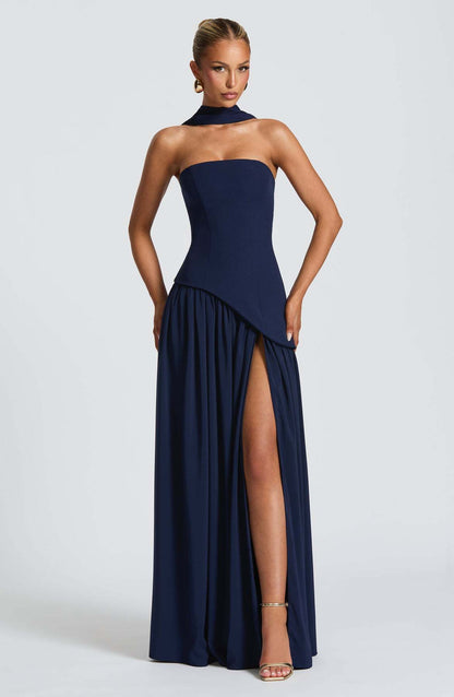 Luna Drape Maxi Dress