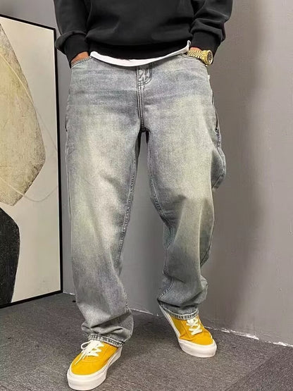 Street washed distressed jeans